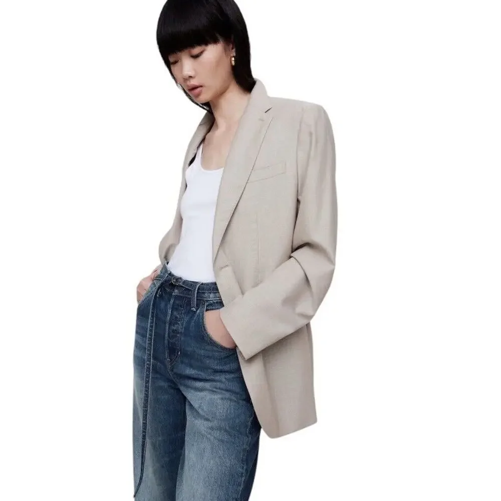 Banana Republic High Rise Rigid Bow Jeans 31 Blue‎ Horseshoe Barrel Leg NO BELT - Picture 4 of 16